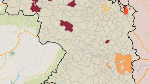 Mapa IA municipios a siete días (17 de septiembre)