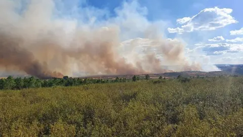Imagen de archivo de un incendio en la provincia