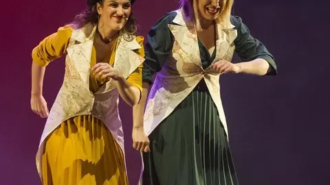 Las actrices Alba Frechilla y María Negro