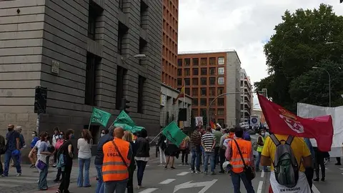 Protesta de zamoranos en Madrid contra la temporalidad pública