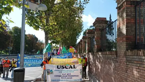 Protesta de zamoranos en Madrid contra la temporalidad pública