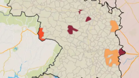 Mapa IA municipios a siete días (28 de septiembre)