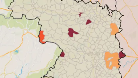 Mapa IA municipios a siete días (29 de septiembre)