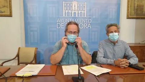 El alcalde de Zamora, Francisco Guarido, en rueda de prensa. Foto de Archivo