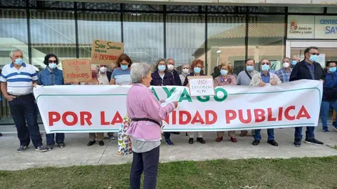 Última protesta en Bermillo de Sayago este sábado, 2 de octubre.. CEDIDA
