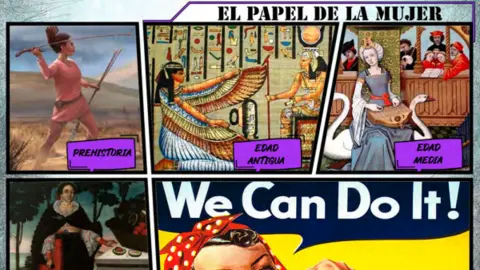 Cartel talleres Edades de la Historia. El papel de la Mujer a lo largo de la Historia