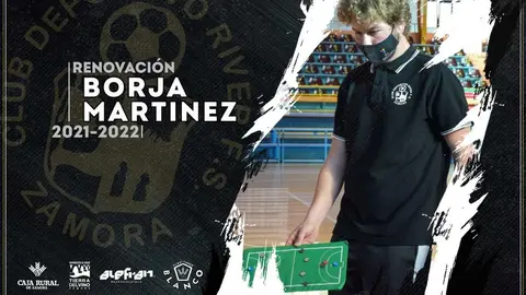 Borja Martínez, entrenador del River Zamora