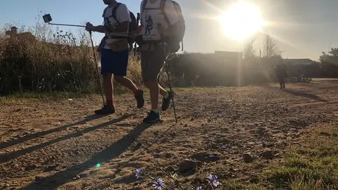 Peregrinos por el camino Mozárabe