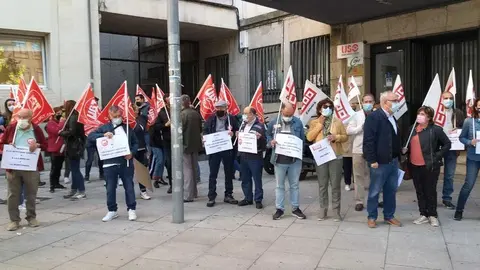 Manifestación UGT y CCOO Zamora