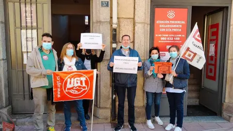 Manifestación UGT y CCOO Benavente