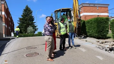 Fotografía de archivo durante el proyecto para las obras de reurbanización en el barrio de San Isidro
