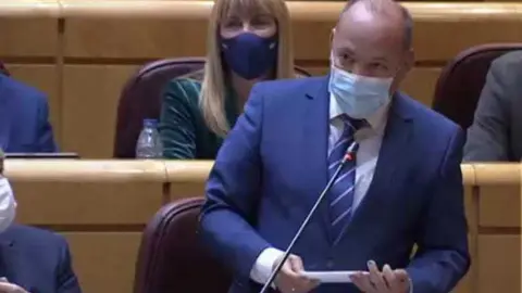 José María Barrios en el Senado