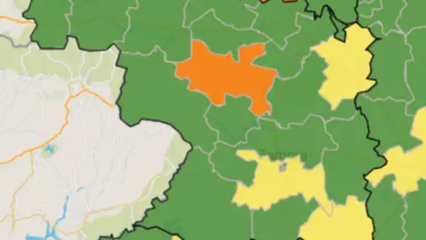 Casos activos por ZBS en la última semana (20 de octubre)