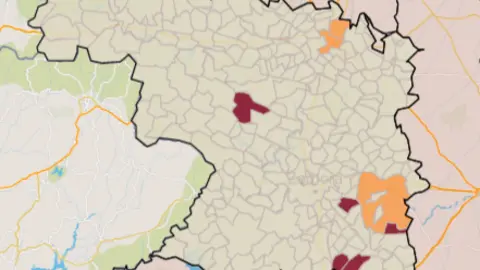 Mapa IA municipios a siete días (21 de octubre)