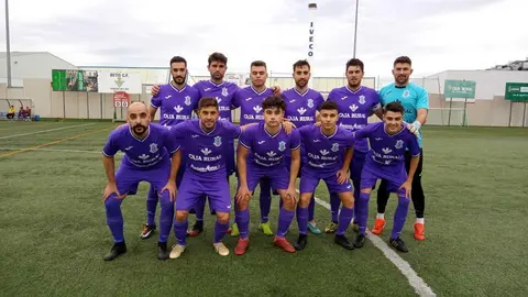 Once inicial de la UD Bovedana en su encuentro al Betis. | FOTO: UD Bovedana