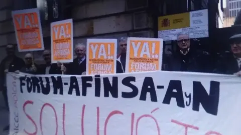 Foto de archivo de manifestantes  por la estafa de Fórum en Madrid. Foto moncloa.com
