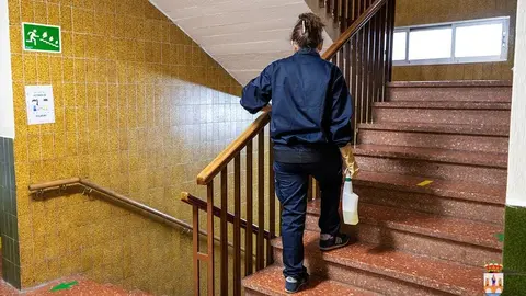 Desinfección en los centros escolares de Benavente