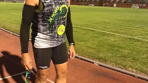 El corredor zamorano Gaspy, en una de sus pruebas nocturnas. | FOTO: cedida