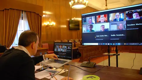 Requejo durante el Pleno