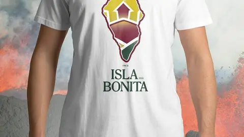 camiseta con volcan