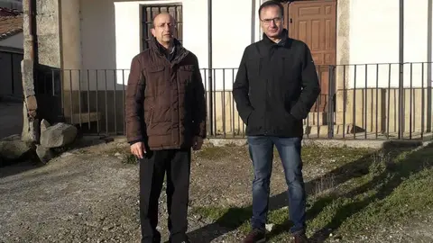 Domingo y Jose Antonio, promotores del Banco de Inmuebles de Sayago