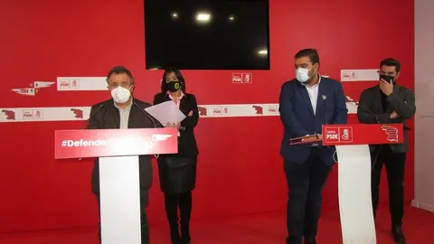 PSOE Cortes CyL. JI Mrtín Benito, Ana Sánchez, Carlos Fernández y Antidio Fagúndez