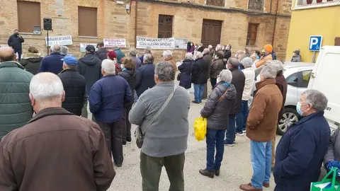 Movilización a favor de la Sanidad en Tábara. Foto de archivo