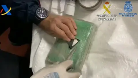 Cocaína. Fotografía de archivo de la Policía Nacional