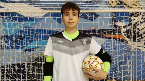 El portero del River Alimentos de Zamora, Pablo Prieto