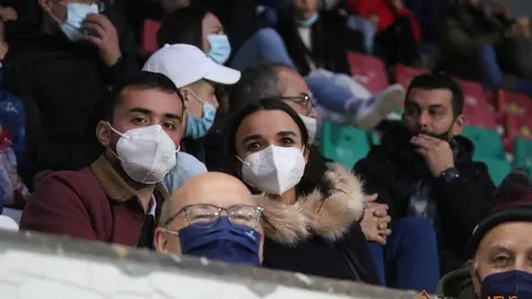 Partido entre el Zamora CF y el Racing de Santander en el Estadio Ruta de la Plata. | FOTO: Marcos Vicente