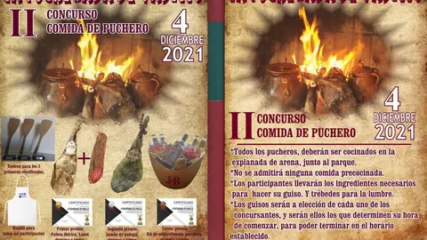 Cartel II Concurso comida de puchero Vadillo de la Guareña