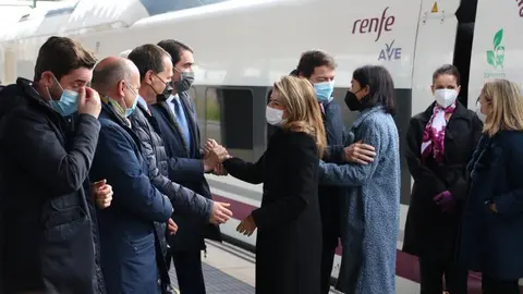 Viaje inaugural de prueba del nuevo tramo cde alta velocidad Pedralba de la Pradería-Ourense (7)
