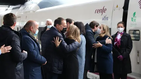 Viaje inaugural de prueba del nuevo tramo cde alta velocidad Pedralba de la Pradería-Ourense (8)