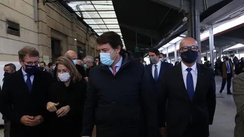 Fernández Mañueco con la ministra de Transportes. Foto Marcos Vicente
