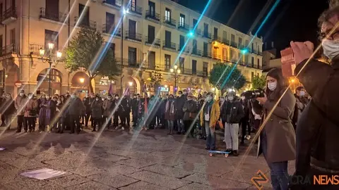 Concentración en la Plaza Mayor por el Día contra la Violencia de género