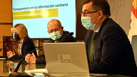 Rueda de prensa Igea, Casado y Garmendia