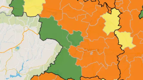 Casos activos por ZBS en la última semana (1 de diciembre)