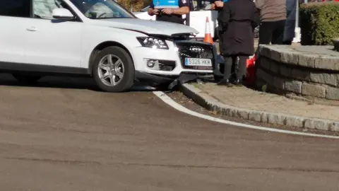 Un vehículo se estrella en la zona centro de Zamora.