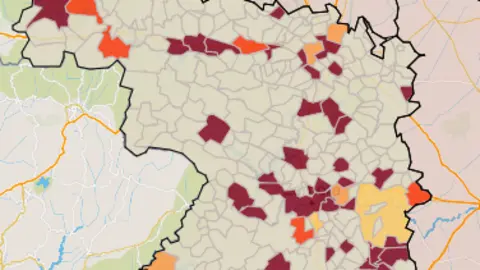 Mapa IA municipios a siete días (3 de diciembre)