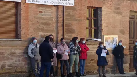 Manifestación en defensa de la sanidad rural en Tábara