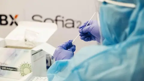 Foto archivo prueba Covid