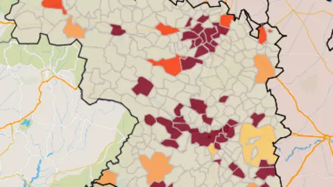 Mapa IA municipios a siete días (9 de diciembre)