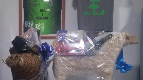 Cestas de Navidad con forma de animales en el Bar Tropical