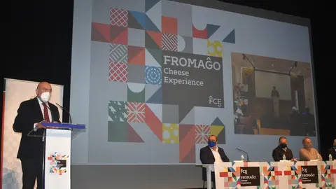 Carnero durante la presentación del festival y mercado internacional FROMAGO Cheese Experience