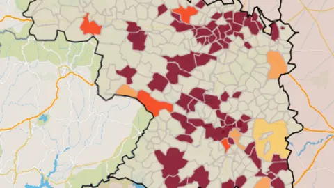 Mapa IA municipios a siete días (13 de diciembre)