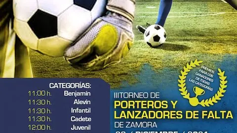 Cartel  III Torneo de Porteros y Lanzadores de falta