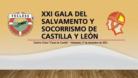 Cartel de la XXI Gala de Salvamento y Socorrismo de Castilla y León.