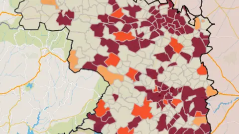 Mapa IA municipios a siete días (22 de diciembre)