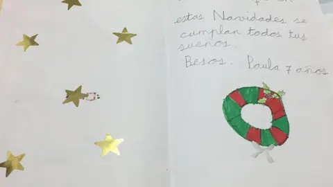 Faelicitaciónr ealizada por uno de los niñs de Torregamones