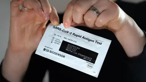 Foto de archivo test de autodiagnóstico